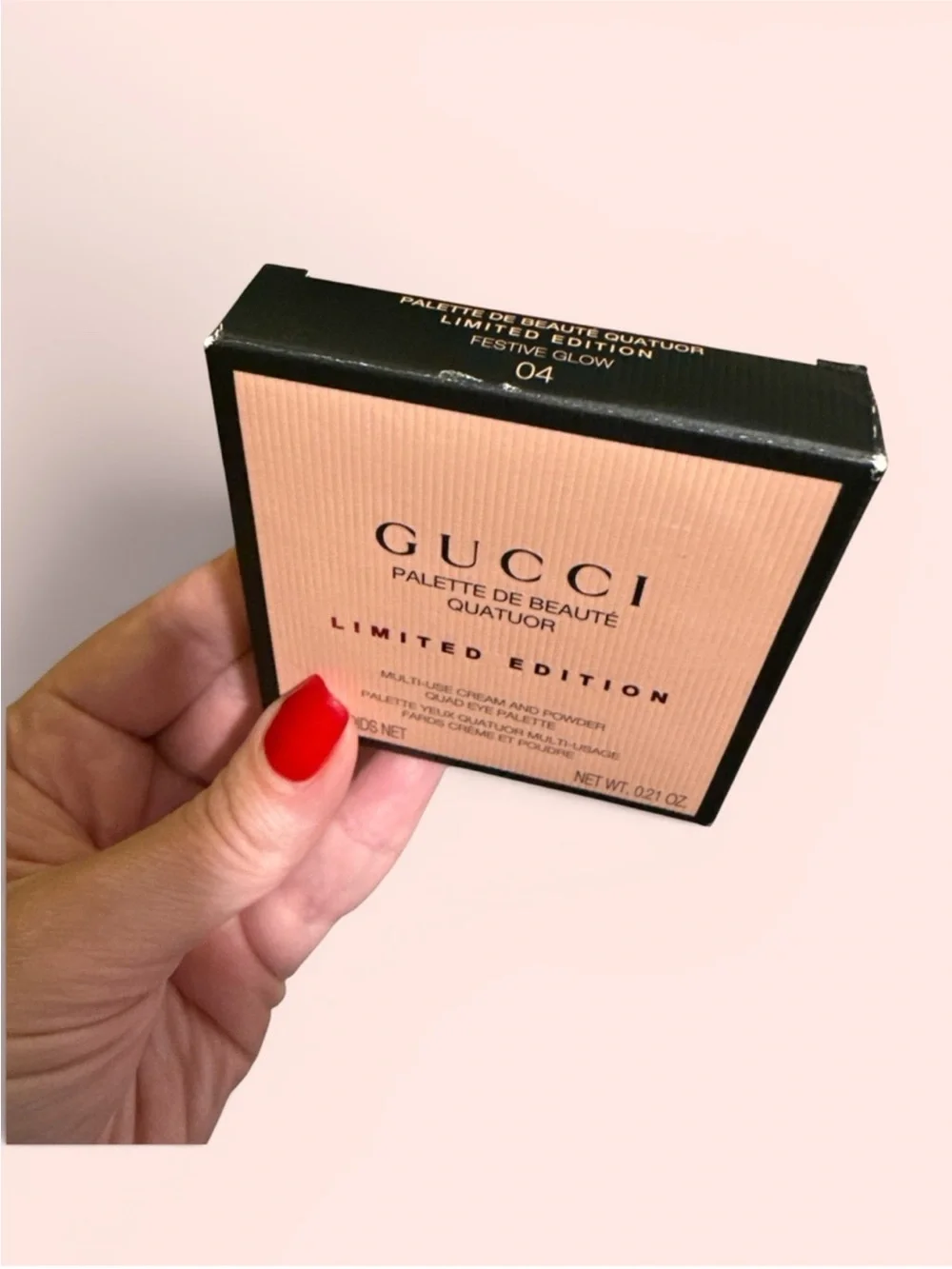 Gucci Limited Edition Quad Eye Palette —04 Festive Glow NIB
